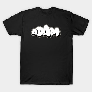 ADAM name graffiti writing bubble letters style T-Shirt